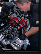 photo of the engine of the car