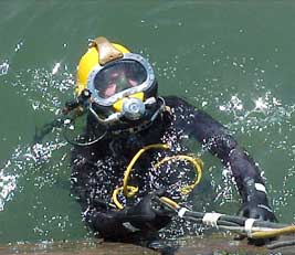 Photo of Army Diver in Scuba gear.